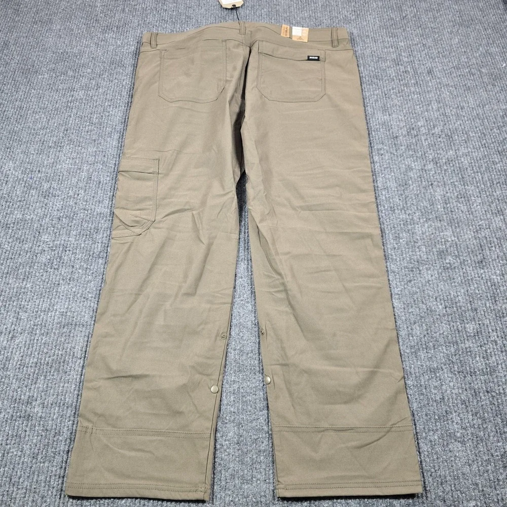 Prana Stretch Zion Slim Pant II Mens Pants 42x30 Brown Hiking Climbing Outdoor‎